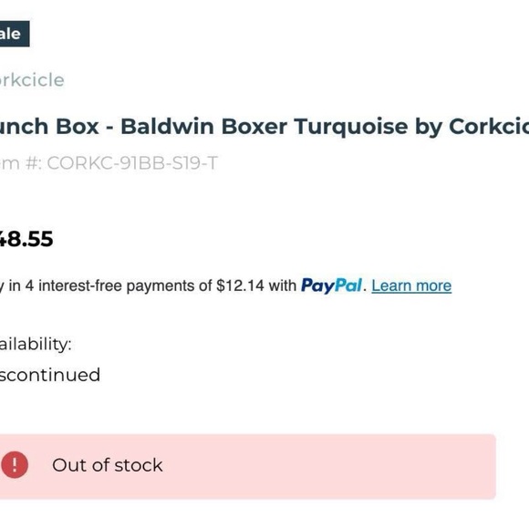 Corkcicle Baldwin Boxer Lunch Box Turquoise - Picture 2 of 5